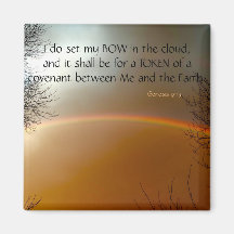 Genesis Bible Verse Rainbow Foto Christlich