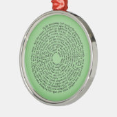 Genesis Biblical Scripture Spiral Ornament Aus Metall (Links)