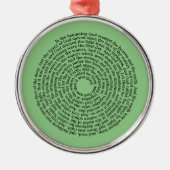 Genesis Biblical Scripture Spiral Ornament Aus Metall (Vorne)