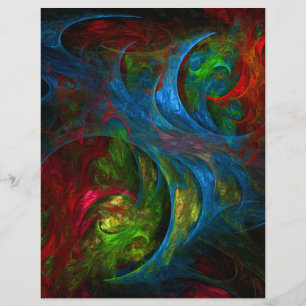 Genesis Blue Abstract Art Flyer