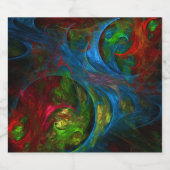 Genesis Blue Abstrakt Art Bierflaschenetikett (Einzelnes Label)