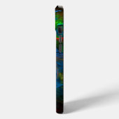 Genesis Blue Abstrakt Art Case-Mate iPhone Hülle (Rückseite / Links)