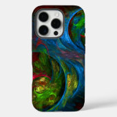 Genesis Blue Abstrakt Art Case-Mate iPhone Hülle (Rückseite)
