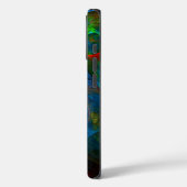Genesis Blue Abstrakt Art Case-Mate iPhone Hülle (Rückseite / Links)