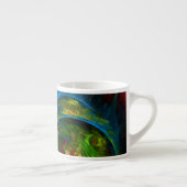 Genesis Blue Abstrakt Art Espresso Tasse (Rechts)