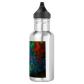 Genesis Blue Abstrakt Art Flasche Edelstahlflasche (Rechts)