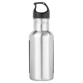 Genesis Blue Abstrakt Art Flasche Edelstahlflasche (Rückseite)