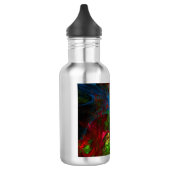 Genesis Blue Abstrakt Art Flasche Edelstahlflasche (Links)