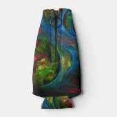 Genesis Blue Abstrakt Art Flaschenkühler (Rückseite)