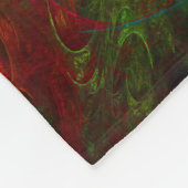 Genesis Blue Abstrakt Art Fleecedecke (Ecke)