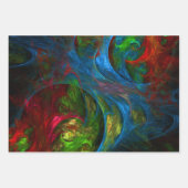 Genesis Blue Abstrakt Art Geschenkpapier Set (Vorderseite 2)