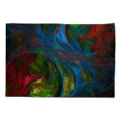 Genesis Blue Abstrakt Art Kissenbezug (Rückseite)