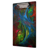 Genesis Blue Abstrakt Art Klemmbrett (Links)