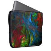 Genesis Blue Abstrakt Art Laptop Sleeve (Vorne Rechts)