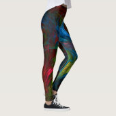 Genesis Blue Abstrakt Art Leggings (Rechts)