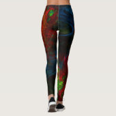 Genesis Blue Abstrakt Art Leggings (Rückseite)