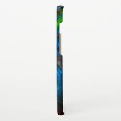 Genesis Blue Abstrakt Art Matte Samsung Galaxy Hülle (Linke Seite)
