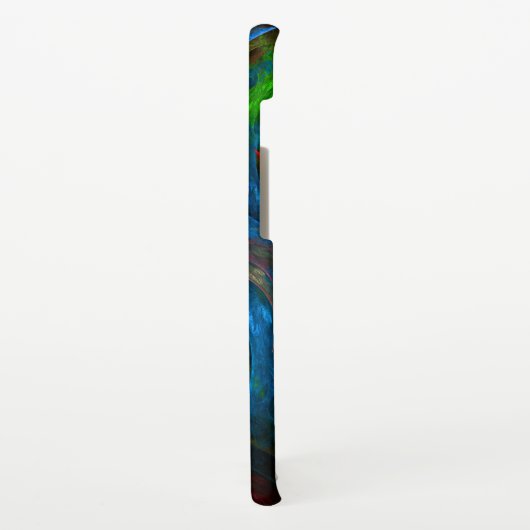 Genesis Blue Abstrakt Art Matte Samsung Galaxy Hülle (Linke Seite)