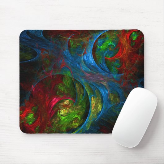 Genesis Blue Abstrakt Art Mousepad (Mit Mouse)