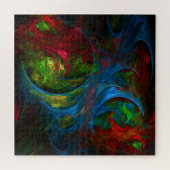 Genesis Blue Abstrakt Art Puzzle (Horizontal)