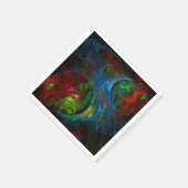 Genesis Blue Abstrakt Art Serviette (Ecke)