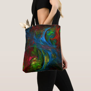Genesis Blue Abstrakt Art Tasche