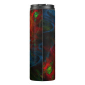 Genesis Blue Abstrakt Art Thermosbecher (Rückseite)