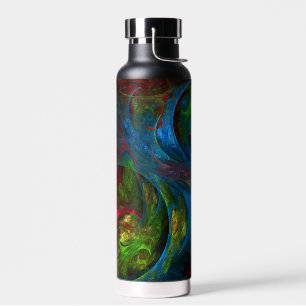 Genesis Blue Abstrakt Art Trinkflasche