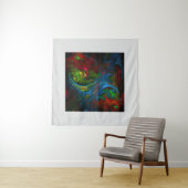 Genesis Blue Abstrakt Art Wandteppich (Beispiel (Horizontal))