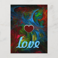 Genesis Blue Liebe Postkarte