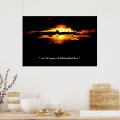 Genesis Collection-"Getrenntes Licht von Dunkelhei Poster (Küche)