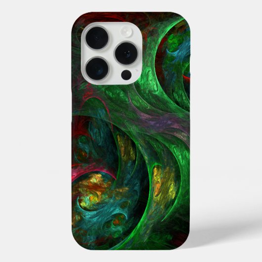 Genesis Green Abstrakt Art Case-Mate iPhone Hülle (Rückseite)