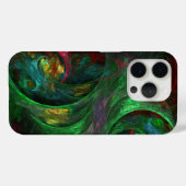 Genesis Green Abstrakt Art Case-Mate iPhone Hülle (Rückseite (Horizontal))