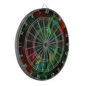 Genesis Green Abstrakt Art Dartscheibe (Vorderseite Links)
