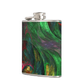 Genesis Green Abstrakt Art Flachmann (Links)