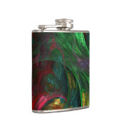 Genesis Green Abstrakt Art Flachmann (Rechts)