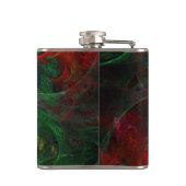 Genesis Green Abstrakt Art Flachmann (Rückseite)