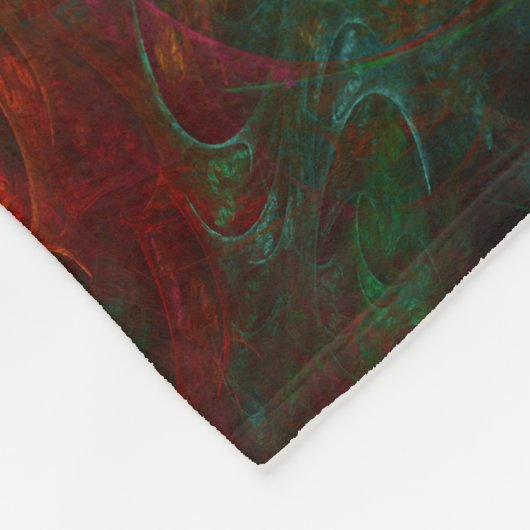 Genesis Green Abstrakt Art Fleecedecke (Ecke)