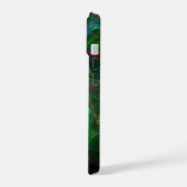 Genesis Green Abstrakt Art iPhone 15 Hülle (Linke Seite)