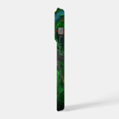 Genesis Green Abstrakt Art iPhone Hülle (Linke Seite)