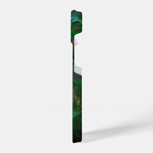 Genesis Green Abstrakt Art iPhone Hülle (Linke Seite)