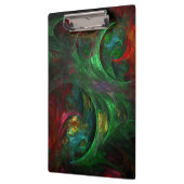 Genesis Green Abstrakt Art Klemmbrett (Links)
