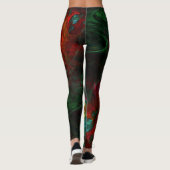 Genesis Green Abstrakt Art Leggings (Rückseite)