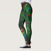 Genesis Green Abstrakt Art Leggings (Links)