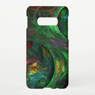Genesis Green Abstrakt Art Matte Samsung Galaxy S10E Hülle