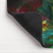Genesis Green Abstrakt Art Mousepad (Ecke)