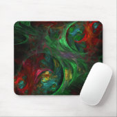 Genesis Green Abstrakt Art Mousepad (Mit Mouse)