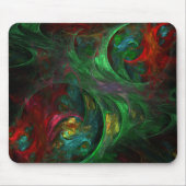 Genesis Green Abstrakt Art Mousepad (Vorne)
