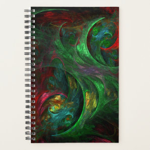 Genesis Green Abstrakt Art Planer