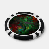Genesis Green Abstrakt Art Pokerchips (Einzeln)